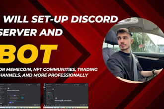 set up a custom discord server with bots for nft, gaming, and crypto communities