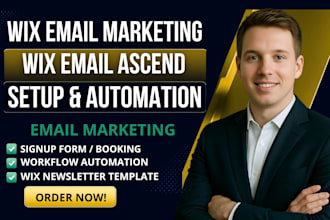 set wix email marketing wix automation wix CRM wix campaigns newsletter template