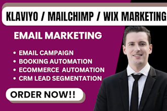 klaviyo wix email marketing mailchimp wix marketing wix booking email automation