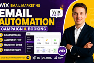 set wix email marketing, ascend automation, campaigns booking system, CRM flow