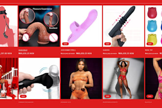 design adult shopify store adult toy website lingerie dropshipping store