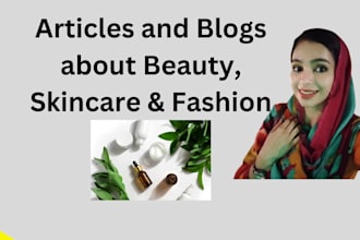 write skin care and beauty articles and blog posts