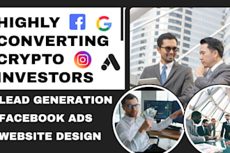 generate crypto leads forex leads MLM leads via facebook ads crypto website