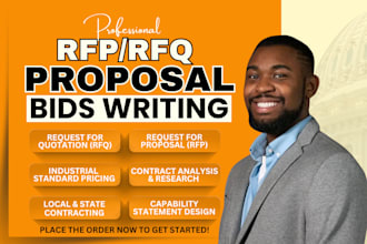 write technical rfp, rfq and government contract tender bid proposals and grant