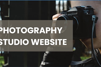 create photography website for studios, marriage businesses
