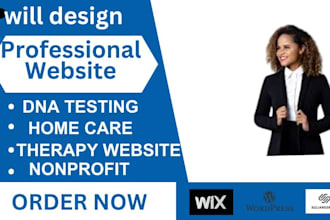 dna testing, drug testing, nonprofit, home care, healthcare, therapy website