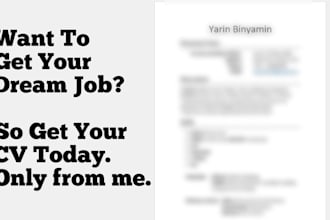 professionally write, edit, design and translate your CV
