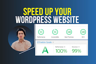 speed up wordpress with pagespeed, gtmetrix and solve core web vitals issues