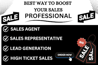 be your sales representative sales agent online sales closer  boost your revenue