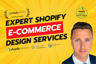 design shopify website, shopify store, dropshipping store