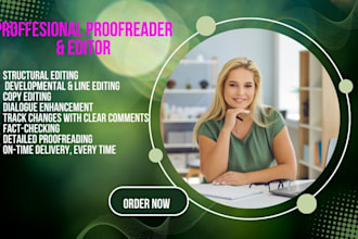 line edit, copy edit, and polish your manuscript to publish ready quality