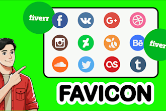 design a modern favicon with fast delivery