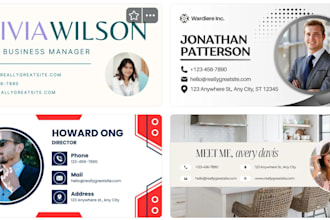 animatable and clickable HTML email signature