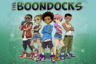 draw the boondocks characters for you