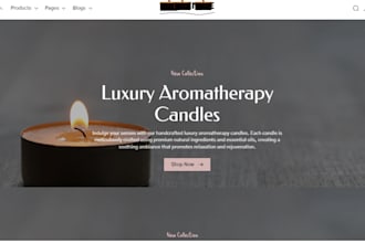 design home fragrances shopify store birthday candles jar scented candle website