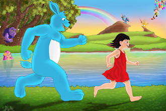 children story book illustration children story book illustration