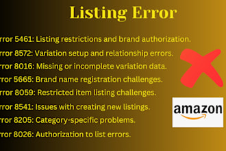 expertly resolve of suppressed and inactive amazon listing error and variation