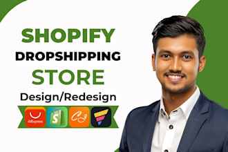 create shopify dropshipping store design shopify website design and redesign