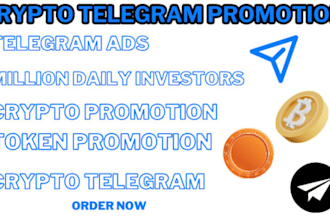do telegram promotion, telegram to boost 900k degen traders to 100x token sales
