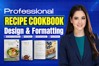 amazon KDP book formatting canva cookbook layout design recipes cookbook design
