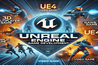 build unreal engine game development, multiplayer game, gameplay, ue4 video game