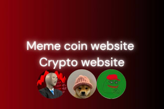 create a crypto website meme coin website