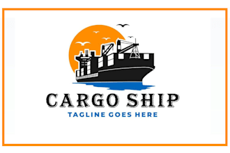 draw custom boat, ship and yacht logo