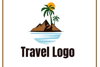 create travel agency, tourism and best vacation logo