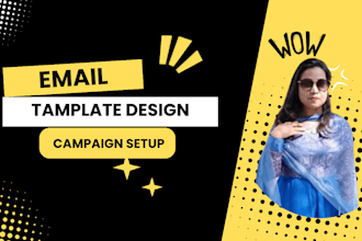 do mailchimp template design and campaign setup