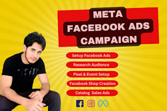 be your facebook ads manager for meta fb ads campaign