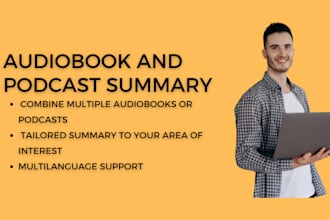 create summaries of your audiobooks and podcasts