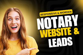 build notary website notary landing page notary wordpress website notary logo