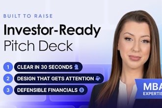 write and design an investor pitch deck for fundraising