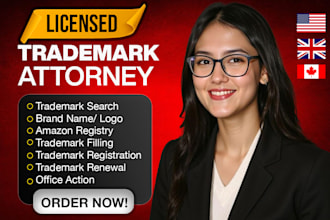 be your licensed patent, USA, canada, UK trademark registration attorney, uspto