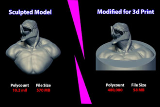 edit and modify your stl file for 3d printing 3d clean up reverse engineering