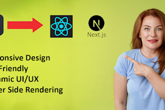 convert figma design to web app using react js or next js
