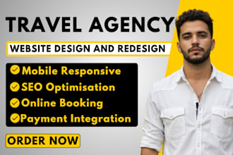 travel agency website, tour, tourism website, travel website on wordpress or wix