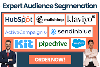 do audience segmentation hubspot klaviyo mailchimp activecampaign kit sendinblue