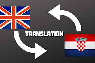 translate everything to croatian, bosnian, serbian