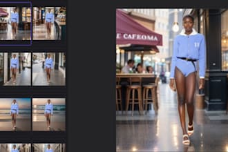 develop ai saas website, ai fashion website, ai clothing  generator, ai outfit
