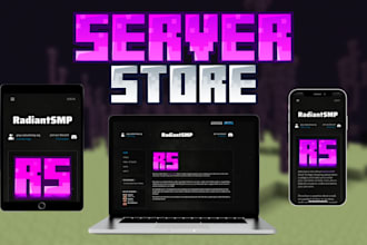 create a professional minecraft tebex store setup