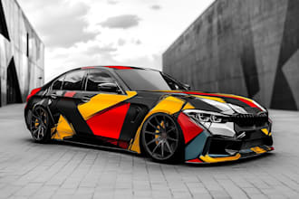 make a professional van wrap design, vehicle wrap, car wrap design