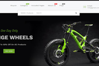 design profitable bicycle shopify store bike dropshipping store bicycle website