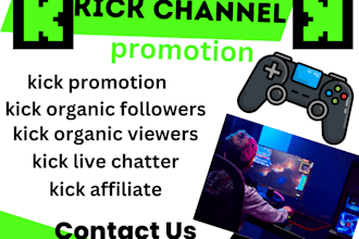 do targeted promotion for your kick live stream to audience