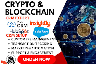 setup crypto blockchain salesforce hubspot microsoft dynamic 365 zoho sugar crm