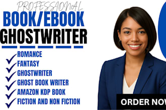 ghost book writer, ghostwriter, ghostwrite nonfiction books as an ebook writer