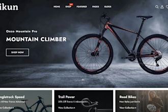 design bicycle shopify store bicycle dropshipping website bike store skate store