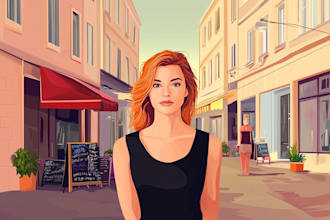 illustrate flat vector illustration for you