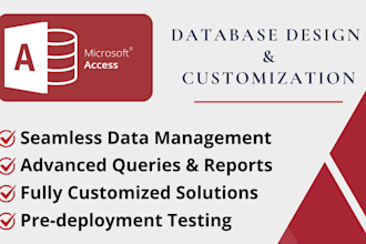 develop, update or maintain any microsoft access database applications