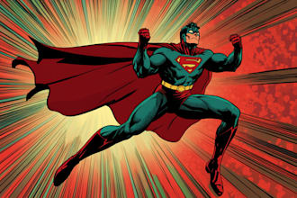 draw photo to cartoon character superhero comic book